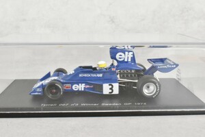 スパーク1/43 Tyrrell 007 n゜3 Winner Sweden GP 1974　(No.13)