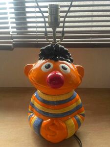 Vintage ビンテージ 1970’s セサミストリー　Sesame Street Ernie アーニー　テーブルランプ　light アメリカ　オブジェ