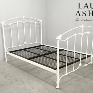 488 展示極美品 希少モデル Laura Ashley(ローラアシュレイ) ファービー ダブルサイズ ベッドフレーム アイボリーの画像1