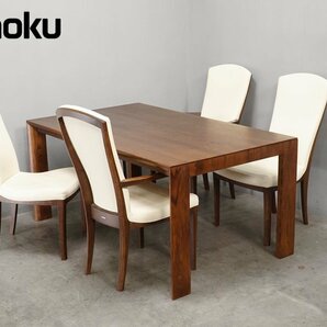 602 展示美品 Karimoku(カリモク) ダイニングテーブル(DU51モデル)+チェア(CT78モデル) 4脚セット オーク 56万の画像1