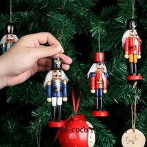 オメンーナト くるみ割り木製人形 フィスツギア クリスマリー 飾り付け 6個セット_画像3
