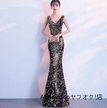 新入荷 発表会演奏会 結婚式 パーティー イベント 撮影 舞台 ロング ドレス　緑_画像9