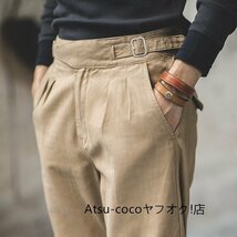 Gurkha pants グルカ パンツ ロングパンツズボン 通勤メンズ用 カジュアルパンツ カーゴパンツ レトロ おしゃれ_画像4