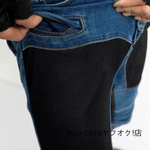 メンズ デニムパンツ★バイクパンツ★ジーンズ メッシュ 防風耐磨 大きいサイズあり ★【2色サイズS～3XL選択可】_画像10