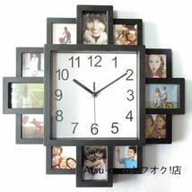 フォトフレーム壁時計 DIY モダンなデザイン アート画像時計 リビングルーム 家の_画像1