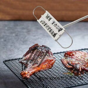 バーベキュー BBQ ステーキ 肉 焼印 刻印 文字　アウトドア 変更 可能　DIY