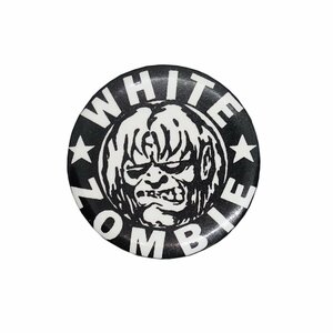 WHITE ZOMBIE 缶バッジ ヘヴィメタルバンド 90's レトロ ビンテージ 缶バッチ ピンバッジ ピンバッチ バッヂ ホワイト・ゾンビ