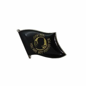 POW MIA フラッグ ピンズ ピンバッジ ピンバッチ 留め具付き アメリカ輸入雑貨