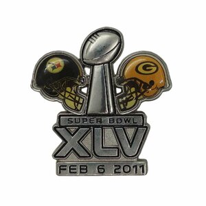 NFL アメフト ピンズ SUPER BOWL XLV スティーラーズ vs パッカーズ ピンバッジ ピンバッチ 留め具付き アメリカンフットボール