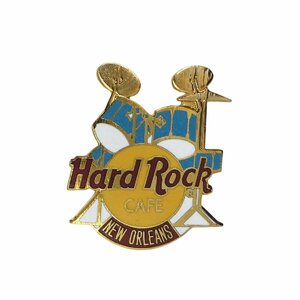 Hard Rock CAFE ドラム 青 ブローチ ハードロックカフェ 90's レトロ ビンテージ ピンバッチ ピンバッジ NEW ORLEANS コレクター