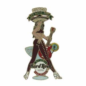 Hard Rock HOTEL ギター 女性 ピンズ ハードロックホテル ピンバッジ ピンバッチ 留め具付き コレクター カクテル