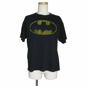 バットマン BATMAN プリントTシャツ ティーシャツ キャラクター tee 古着 黒 メンズ Mサイズ