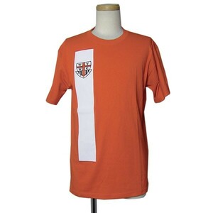 tシャツ ティーシャツ プリントTシャツ 半袖 メンズ Mサイズ オレンジ色 古着 ユーズド JERZEES