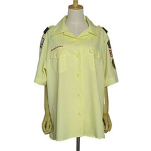 BOY SCOUTS OF AMERICA ボーイスカウトシャツ レディース 大きいサイズ 黄色 アメリカ 古着_画像1
