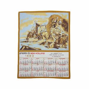 1980 год NEW HOLLAND Vintage ткань постер ткань календарь смешанные товары ткань 