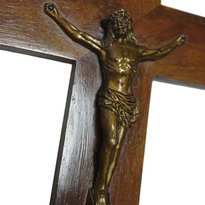 キリスト 十字架 壁掛け クロス ビンテージ インテリア雑貨 INRI 飾り