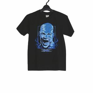 Tシャツ 新品 TNA プロレスラー KURT ANGLE プリントTシャツ 黒 半袖 ユースサイズ トップス ティーシャツ プロレス
