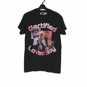 新品 Tシャツ ドレイク ミュージシャン プリントTシャツ 半袖 メンズ Sサイズ レディースとしてもオススメ 黒色 ティーシャツ ラッパー