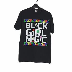 新品 Tシャツ FRUIT OF THE LOOM プリントTシャツ 黒色 半袖 メンズ Sサイズ トップス アウトレット ティーシャツ BLACK GIRL MAGIC