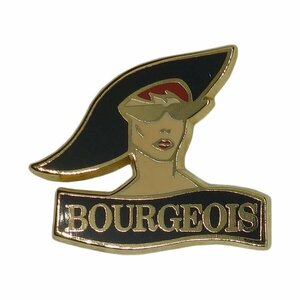 ピンズ ピンバッジ 留め具付き ピンバッチ 貴婦人 マダム BOURGEOIS フランス レトロ