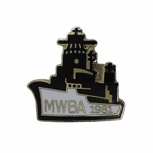 軍艦 ピンズ MWBA ボウリング ピンズ ピンバッジ ピンバッチ ビンテージ 留め具付き