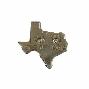 EYES OF TEXAS ピンズ テキサス州の地図型 ピンバッジ ピンバッチ 留め具付き