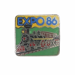 ピンズ ピンバッジ ピンバッチ EXPO86 ビンテージ ピンズ 蒸気機関車 留め具付き レトロ