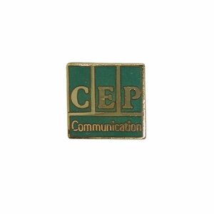 ピンズ ピンバッジ ピンバッチ 出版社 CEP Communication 緑 留め具付き レトロ
