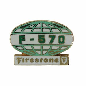 Firestoneタイヤ F-570 ピンズ レトロ ピンバッチ ピンバッジ フランス 留め具付き