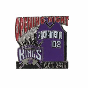 バスケットボール ピンズ ピンバッジ ピンバッチ 留め具付き NBA Kings OPENING NIGHT 02 キングス