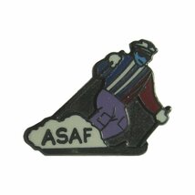 ピンズ ピンバッジ スキー ASAF フランス ピンバッチ 留め具付き レトロ_画像1