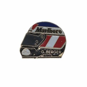 F1 ヘルメット ピンズ Marlboro ゲルハルト・ベルガー ビンテージ ピンバッジ ピンバッチ 留め具付き