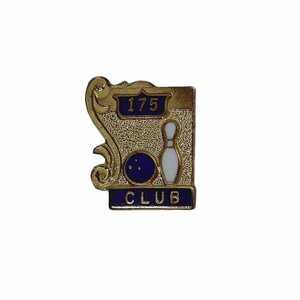 175 CLUB ボウリング ピンバッジ レトロ ピンバッチ 留め具付き アメリカ輸入雑貨