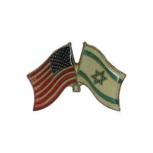 星条旗 イスラエル国旗 留め具付き ラペルピン ピンバッジ