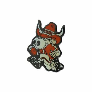 テキサス大学 Texas Longhorns マスコットキャラクター ピンズ 留め具付き ピンバッチ ピンバッジ