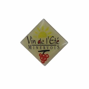 お酒 ピンズ ラペルピン ピンバッチ MINERVOIS ワイン 留め具付き