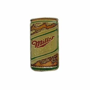 Miller 缶ビール ピンズ お酒 ミラー ピンバッジ 留め具付き ビンテージ レトロ ピンバッチ