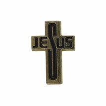 JESUS 十字架 ピンズ クロス ピンバッジ 留め具付き ピンバッチ アクセサリー アメリカ輸入雑貨_画像1