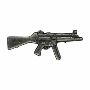 ピンズ ピンバッジ 留め具付き ピンバッチ サブマシンガン H&K MP5 銃 レトロ