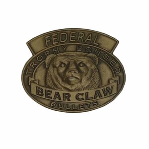 ピンズ ピンバッジ 留め具付き ピンバッチ 弾丸 銃弾 Trophy Bonded BearClaw くま 熊 レトロ