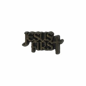 JESUS FIRST ピンズ ピンバッチ ラペルピン レトロ ピンバッジ 留め具付き