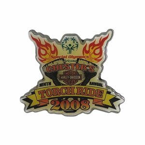 ピンズ ピンバッチ ピンバッジ 留め具付き HARLEY-DAVIDSON Special Olympics CHESTERS TORCH RIDE