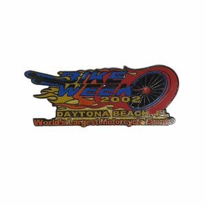 BIKE WEEK 2002 バイカー ピンズ DAYTONA BEACH ピンバッジ ピンバッチ ラペルピン 留め具付き