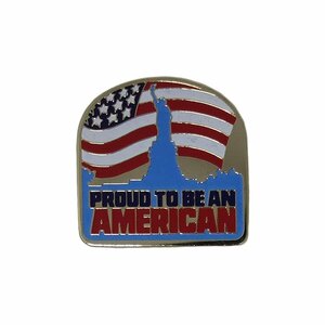 ピンバッチ ピンバッジ レトロ PROUD TO BE AN AMERICAN