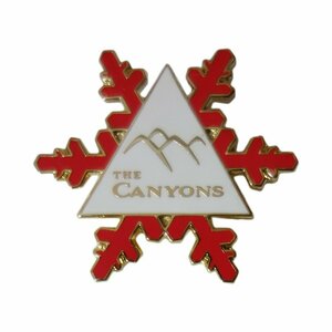 ブローチ ピンバッジ The CANYONS 雪の結晶 スキーリゾート地 USA　