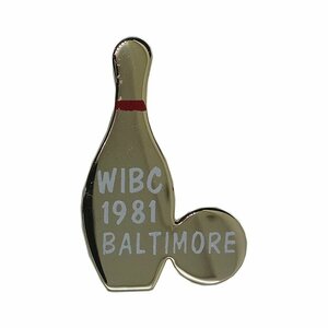 ピンバッチ ブローチ ピンバッジ WIBC ボウリング国際大会 ヴィンテージ 1981 BALTIMORE