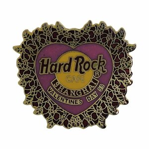 Hard Rock CAFE ブローチ ハードロックカフェ バレンタイン ピンバッチ コレクター SHANGHAI