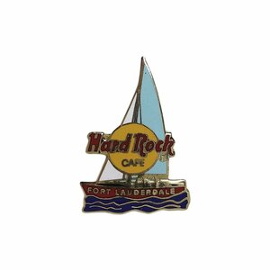 Hard Rock CAFE ブローチ ハードロックカフェ ピンバッチ ピンバッジ FORT LAUDERDALE ヨット