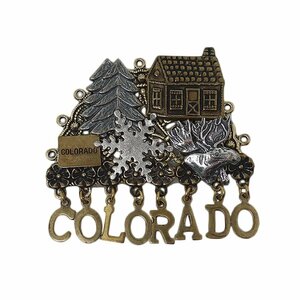 COLORADO コロラド州 ブローチ ピンバッチ ピンバッジ レトロ アクセサリー クリスマス