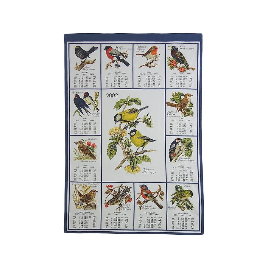 Birds Fabric Calendar Fabric Poster Tapestry Miscellaneous Goods Fabric, Printed materials, calendar, Painting